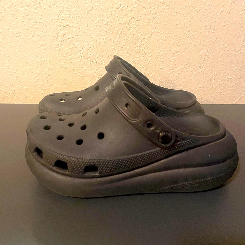 Black Platform Crocs - image 1